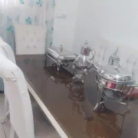 سرویس میز ناهارخوری ۶ نفره سفید کاملا‌ نو