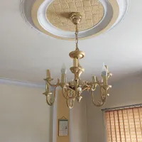 لوستر شمعی آب طلا