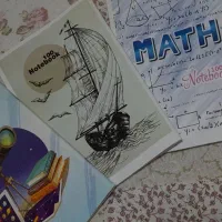 تعدادی دفترمشق نو ۱۰۰ و ۸۰ برگ