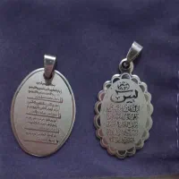 دو عدد پلاک استیل رنگ ثابت ضد حساسیت