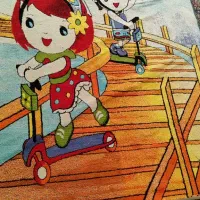 گلیم فرش طرح کودک