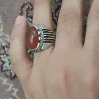 انگشتر نقره با سنگ یمن وزن 14گرم