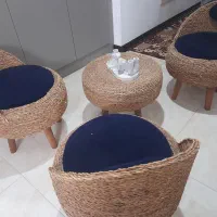 میز و صندلی حصیری