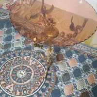 میز پایه بلند برنز