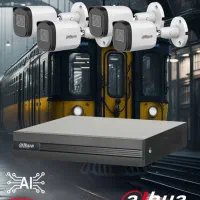 پکیج چهار دوربین داهوا اصلی بدنه فلز