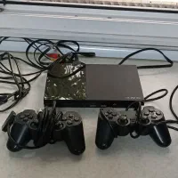 ps2 همراه ۲ دسته و بازی