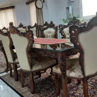 ناهار خوری ۶ نفره چوب گردو