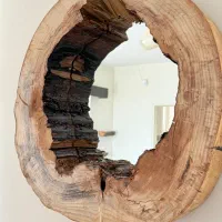 اینه دکوراتیو  روستیک آینه چوبی