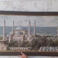 تابلو فرش قاب عکس بزرگ دیواری چاپی پارچه ای