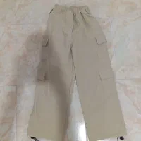 شلوار کارگو کرم