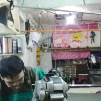 برش دوخت پارچه تریکوونواربری وپرس نگین ...ر