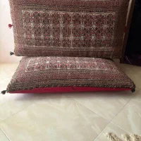 یک جفت پشتی دستباف و نو