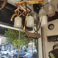 الکتریکی ،لوستر فنری طلایی