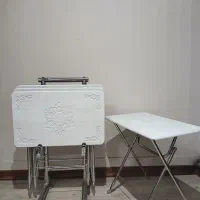 میز جلو مبلی تاشو ۴ تایی