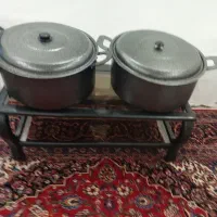 دوتا قابلمه بزرگ تفلون درحدنو