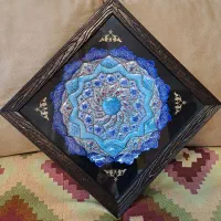 بشقاب میناکاری در قاب