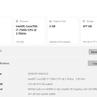 لپتاپ core i7 نسل 7- اس اس دی - 2گ گرافیک- رم12|رایانه همراه|تهران, ارامنه|دیوار