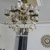 لوستر  برنز و ساعت برنز ست