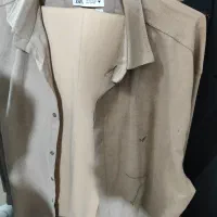 شلوار کتان کش.پیراهن جنس نخی