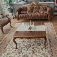 مبل استیل ۷ نفره و ناهارخوری ۶ نفره و بوفه