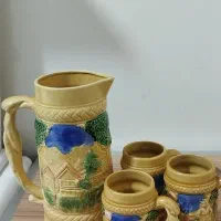 پارچ و لیوان قدیمی ژاپنی اصل