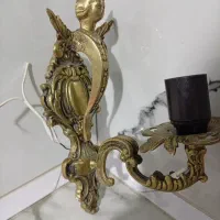 دو عدد دیوارکوب برنز سنگین وقدیمی