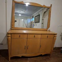 آینه کنسول چوب گردو