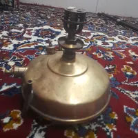 سماور برنجی + چراغ برنجی عتیقه|کلکسیون اشیاء عتیقه|قزوین, |دیوار