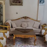مبلمان7نفره به همراه ناهار خوری8 نفره سالم وتمیز
