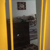 آینه قدی دیواری نور طلایی لمسی