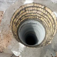 حفره چاه فاضلاب با پالانه