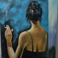 تابلو نقاشی اکرلیک کار دست(بزرگ)