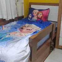 تخت  وکمد و جای کتابی و شلف نوجوان