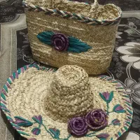 کلاه وزنبیل حصیری