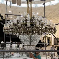 کارگاه تولیدی لوستر بزرگ لوستر سپید