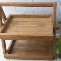 استند دو طبقه چوبی