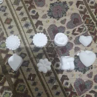 پودر سنگ گچی کوچک گل و برگ و قلب