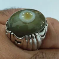 انگشترفدیوم استادمهدی جدی سنگ باباقوری زیتونی کهنه