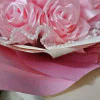 دسته گل روبانی