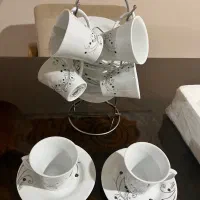 ست فنجان ونعلبکی چینی آکبند