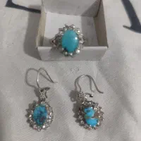 سرویس نقره انگشتر گوشواره
