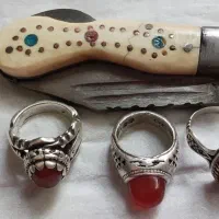 انگشتر و چاقوی قدیمی بابا