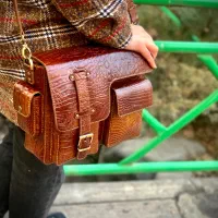 کیف اداری چرم طبیعی دستدوز