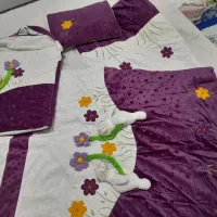 سرویس خواب چهارتیکه ای نوزلد+قنداق فرنگی