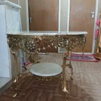 میز برنز یک متری گرد
