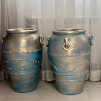 پتینه انواع گلدان های سفالی