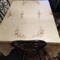 میز ناهار خوری شیش نفره فلزی