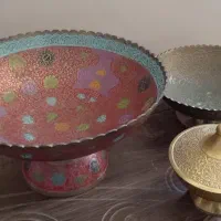 ظروف برنجی پذیرایی و دکوری 5 پارچه