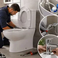 نصب و تعمیرات تخصصی شیرآلات، توالت فرنگی و روشویی