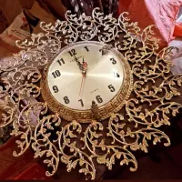 ساعت برنز و شیرینی خوری برنز در حد نو